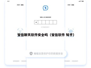 宝信聊天软件安全吗（宝信软件 知乎）