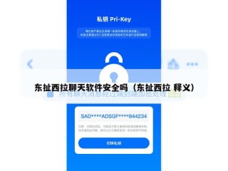 东扯西拉聊天软件安全吗（东扯西拉 释义）