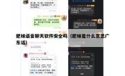 肥妹语音聊天软件安全吗（肥妹是什么意思广东话）