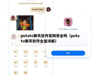 potato聊天软件官网安全吗（potato聊天软件全面详解）