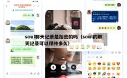 soul聊天记录是加密的吗（soul的聊天记录可以保持多久）