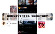 蝙蝠聊天没有支付功能吗（蝙蝠聊天干嘛用的）