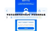 琴宝贝在线聊天软件安全吗（琴宝宝视频全集）