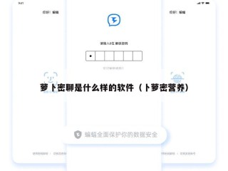 萝卜密聊是什么样的软件（卜萝密营养）