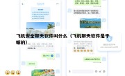 飞机安全聊天软件叫什么（飞机聊天软件是干嘛的）