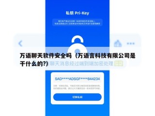 万语聊天软件安全吗（万语言科技有限公司是干什么的?）