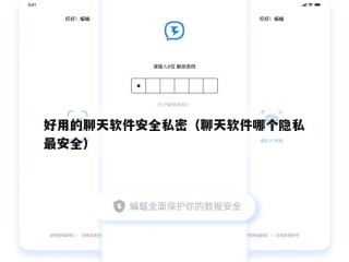 好用的聊天软件安全私密（聊天软件哪个隐私最安全）