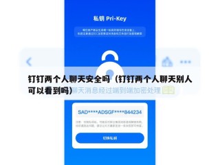 钉钉两个人聊天安全吗（钉钉两个人聊天别人可以看到吗）