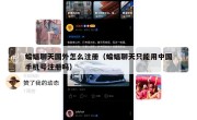 蝙蝠聊天国外怎么注册（蝙蝠聊天只能用中国手机号注册吗）