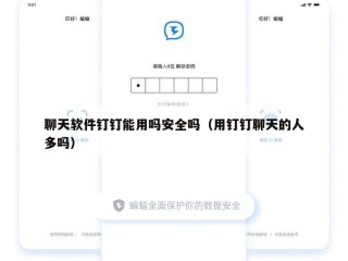聊天软件钉钉能用吗安全吗（用钉钉聊天的人多吗）