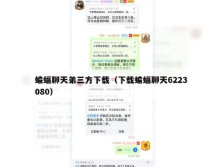 蝙蝠聊天弟三方下载（下载蝙蝠聊天6223080）