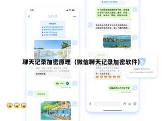 聊天记录加密原理（微信聊天记录加密软件）