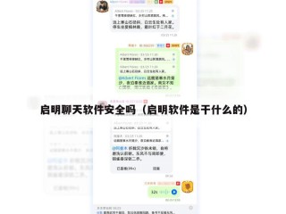 启明聊天软件安全吗（启明软件是干什么的）