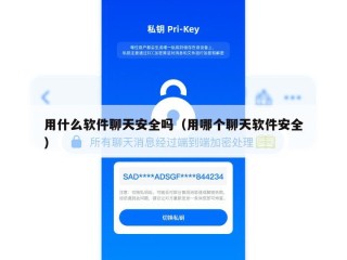 用什么软件聊天安全吗（用哪个聊天软件安全）