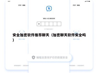 安全加密软件推荐聊天（加密聊天软件安全吗）