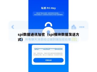 spi数据通讯加密（spi模块数据发送方式）