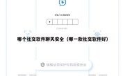 哪个社交软件聊天安全（哪一款社交软件好）