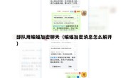 部队用蝙蝠加密聊天（蝙蝠加密消息怎么解开）