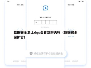数据安全卫士dgs会看到聊天吗（数据安全保护官）