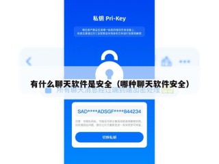 有什么聊天软件是安全（哪种聊天软件安全）