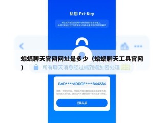 蝙蝠聊天官网网址是多少（蝙蝠聊天工具官网）