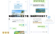 蝙蝠聊天ios无法下载（蝙蝠聊天安装不了）