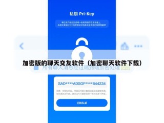 加密版的聊天交友软件（加密聊天软件下载）