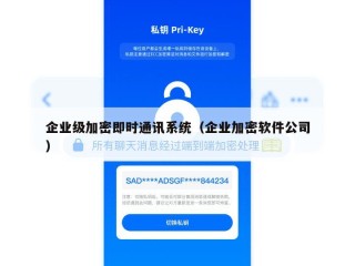 企业级加密即时通讯系统（企业加密软件公司）