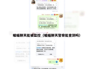 蝙蝠聊天能被监控（蝙蝠聊天警察能查到吗）