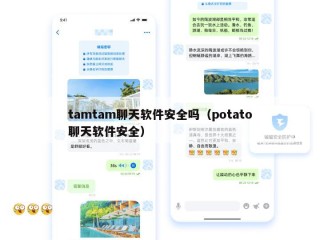 tamtam聊天软件安全吗（potato聊天软件安全）