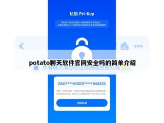 potato聊天软件官网安全吗的简单介绍