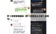 萝卜密聊荣耀国际（萝卜密聊怎么注册下载账号）