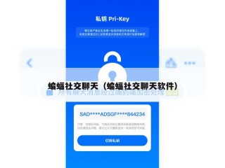 蝙蝠社交聊天（蝙蝠社交聊天软件）