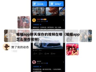 蝙蝠app聊天保存的视频在哪（蝙蝠app怎么保存视频）