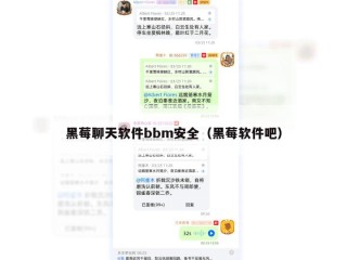 黑莓聊天软件bbm安全（黑莓软件吧）