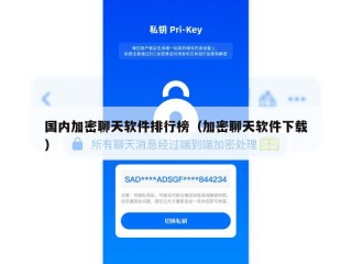 国内加密聊天软件排行榜（加密聊天软件下载）