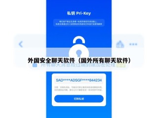 外国安全聊天软件（国外所有聊天软件）