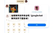 谷歌聊天软件安全吗（googlechat聊天软件下载安卓）