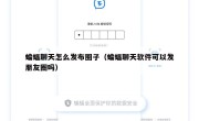 蝙蝠聊天怎么发布圈子（蝙蝠聊天软件可以发朋友圈吗）