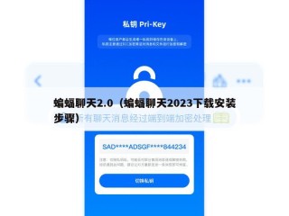 蝙蝠聊天2.0（蝙蝠聊天2023下载安装步骤）
