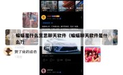 蝙蝠是什么意思聊天软件（蝙蝠聊天软件是什么?）