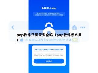 pop软件只聊天安全吗（pop软件怎么用）