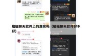 蝙蝠聊天软件上的真实吗（蝙蝠聊天软件好不好）