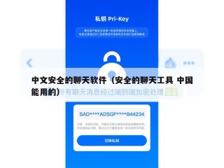 中文安全的聊天软件（安全的聊天工具 中国能用的）