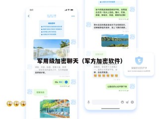 军用级加密聊天（军方加密软件）