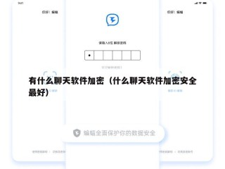 有什么聊天软件加密（什么聊天软件加密安全最好）
