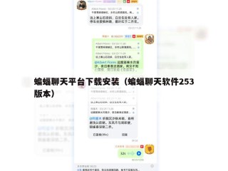 蝙蝠聊天平台下载安装（蝙蝠聊天软件253版本）