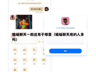 蝙蝠聊天一般适用于哪里（蝙蝠聊天用的人多吗）