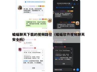 蝙蝠聊天下载的视频路径（蝙蝠软件视频聊天安全吗）