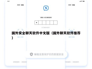 国外安全聊天软件中文版（国外聊天软件推荐）
